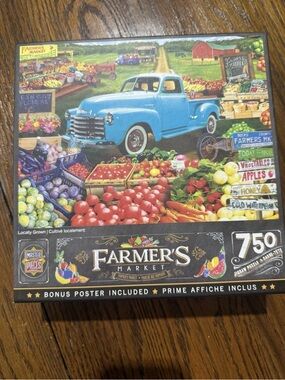 Master Pieces Farmers Market 750-Piece Puzzle w/ Bonus Poster